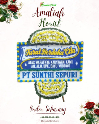 Papan Bunga Duka di Kembang Tanjong